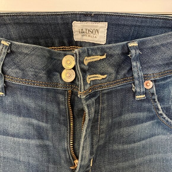 Women's Blue Distressed Jeans - Picture 10 of 16